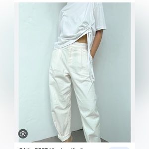 Oak & fort pleated pant